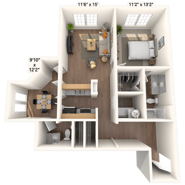 Floorplan image of unit 5125