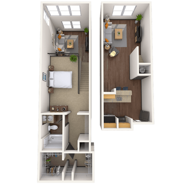 Floorplan image of unit 3043