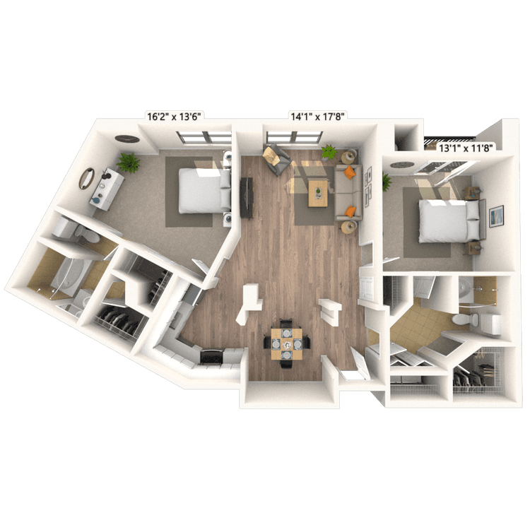 Floorplan image of unit 250