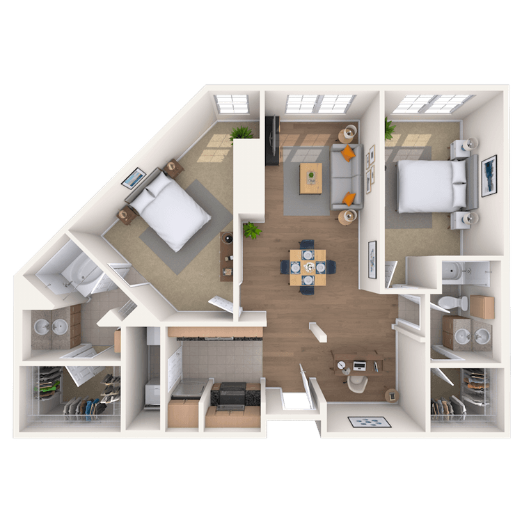 Floorplan image of unit 122