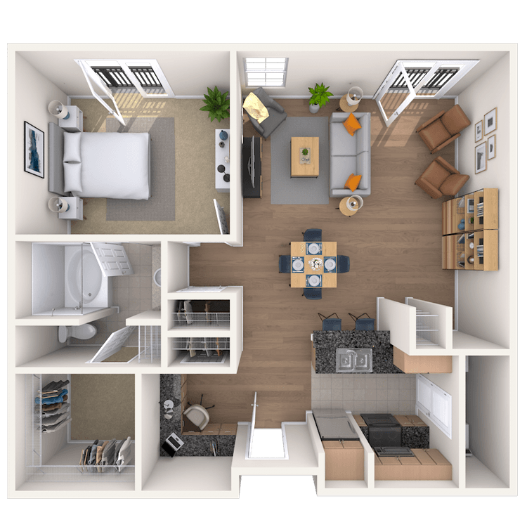Floorplan image of unit 571