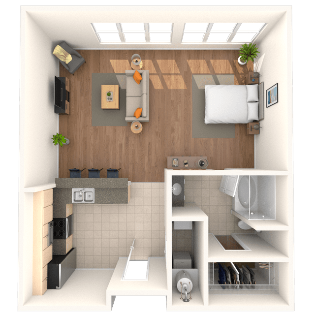 Floorplan image of unit 3113