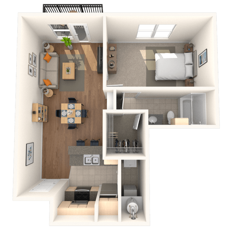 Floorplan image of unit 219