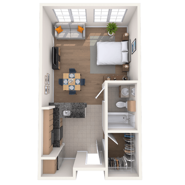 Floorplan image of unit 337
