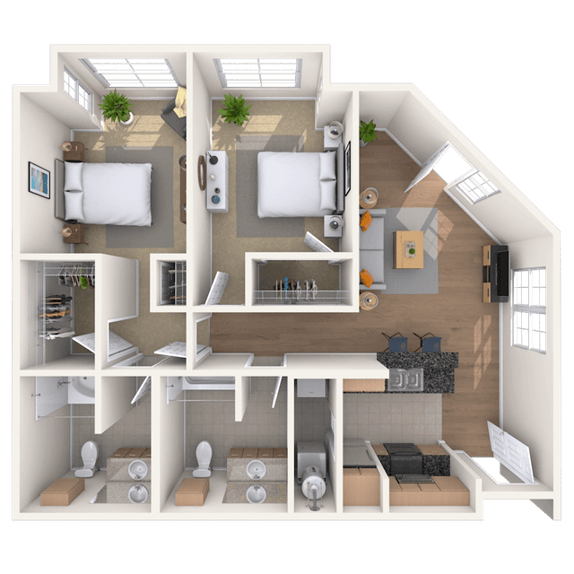 Floorplan image of unit 841
