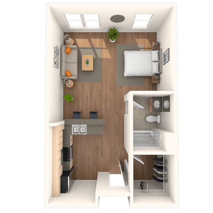 Floorplan image of unit 640