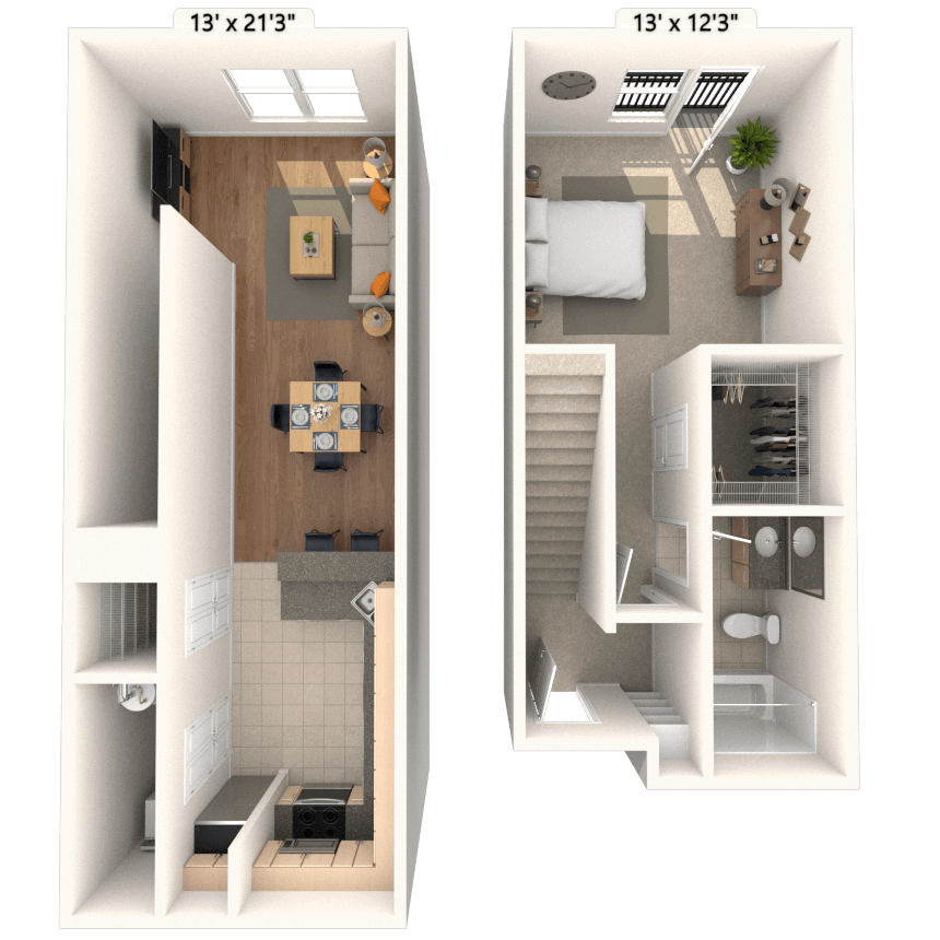 Floorplan image of unit 715
