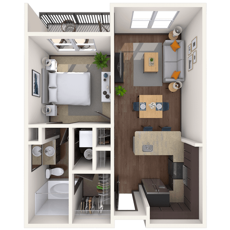 Floorplan image of unit 2425
