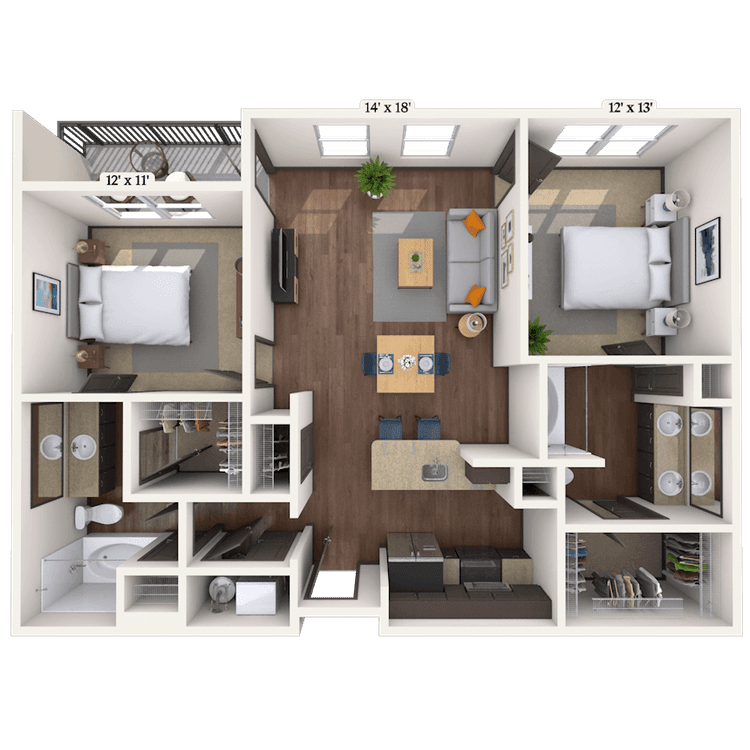 Floorplan image of unit 3131