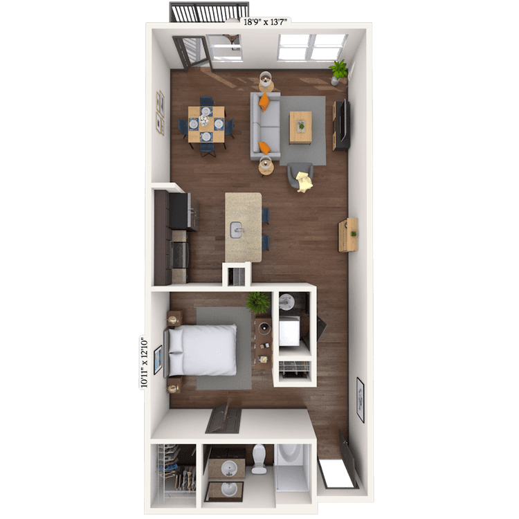 Floorplan image of unit 4209