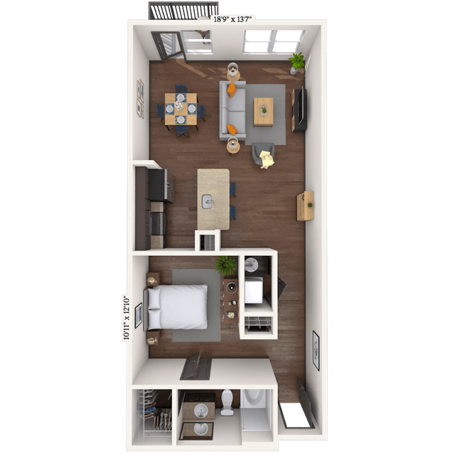 Floorplan image of unit 4402