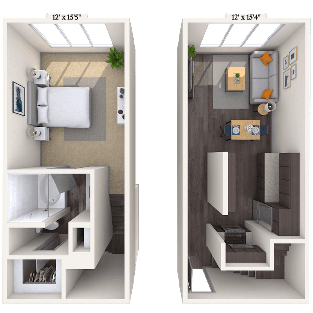 Floorplan image of unit 1214