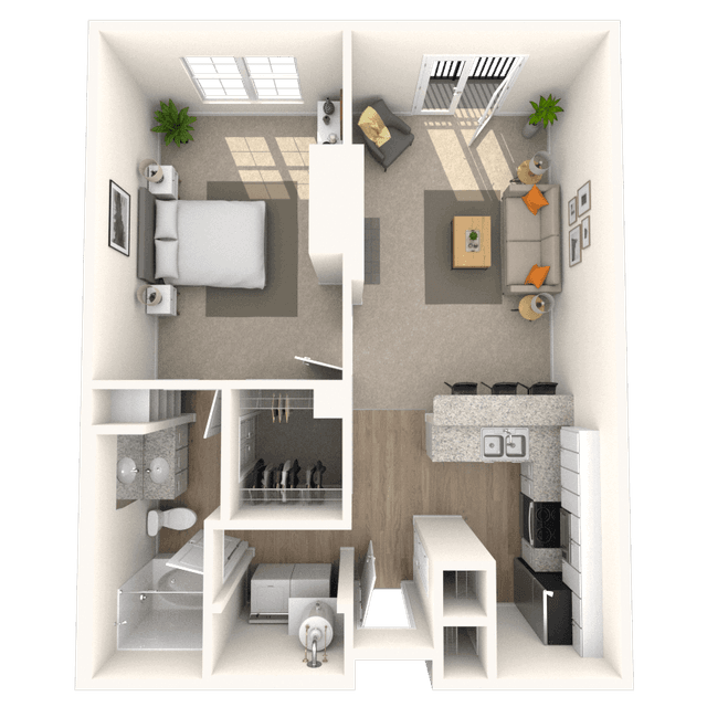 Floorplan image of unit 2268