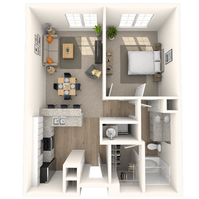 Floorplan image of unit 2316