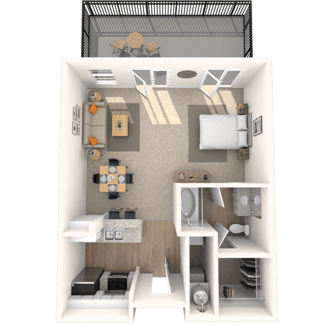 Floorplan image of unit 3327