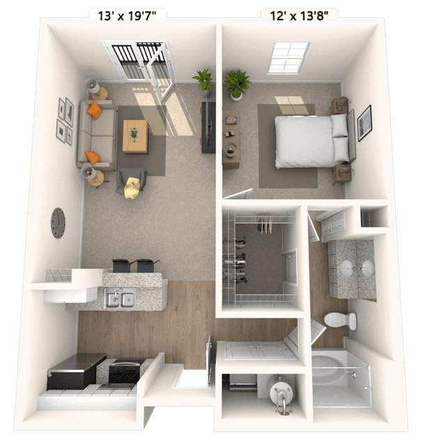 Floorplan image of unit 2424