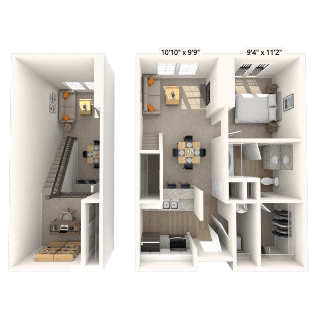 Floorplan image of unit 4908