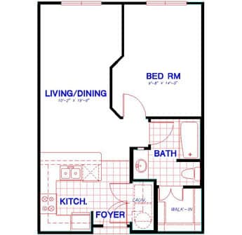 Floorplan image of unit 1224
