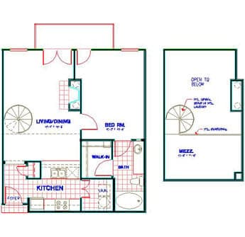 Floorplan image of unit 4304