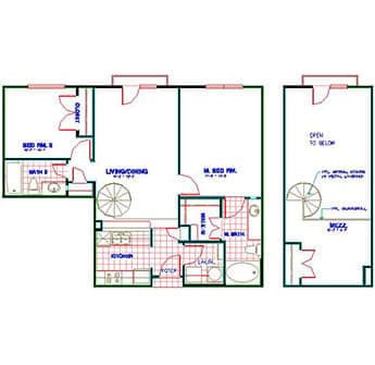 Floorplan image of unit 4312