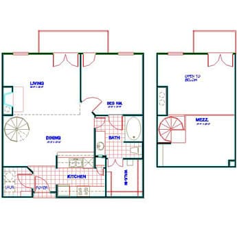 Floorplan image of unit 4344