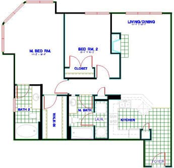 Floorplan image of unit 4352