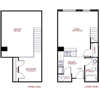 Floorplan image of unit 4426