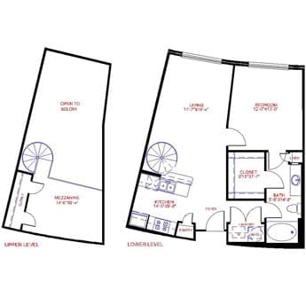Floorplan image of unit 4506