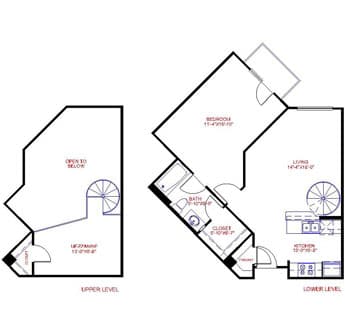 Floorplan image of unit 4519