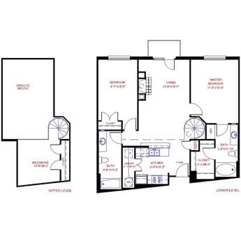 Floorplan image of unit 4624