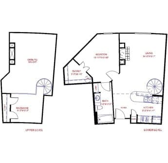 Floorplan image of unit 4639