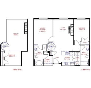 Floorplan image of unit 4642