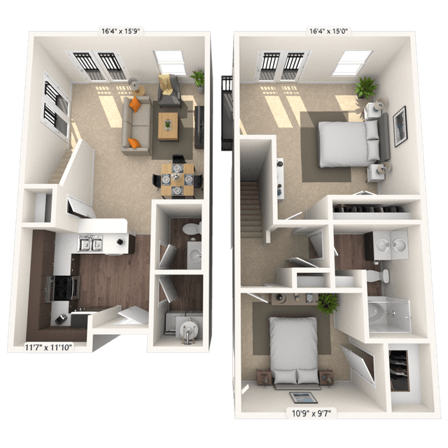 Floorplan image of unit 3501