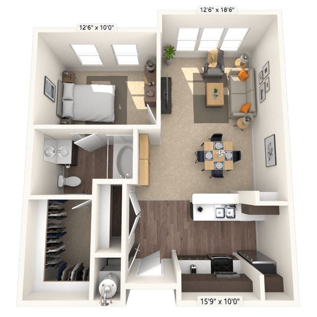 Floorplan image of unit 2513