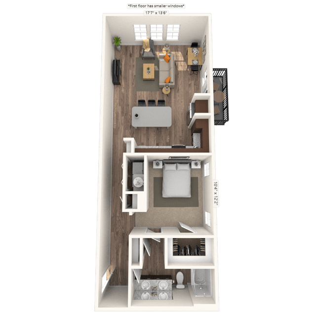Floorplan image of unit 501