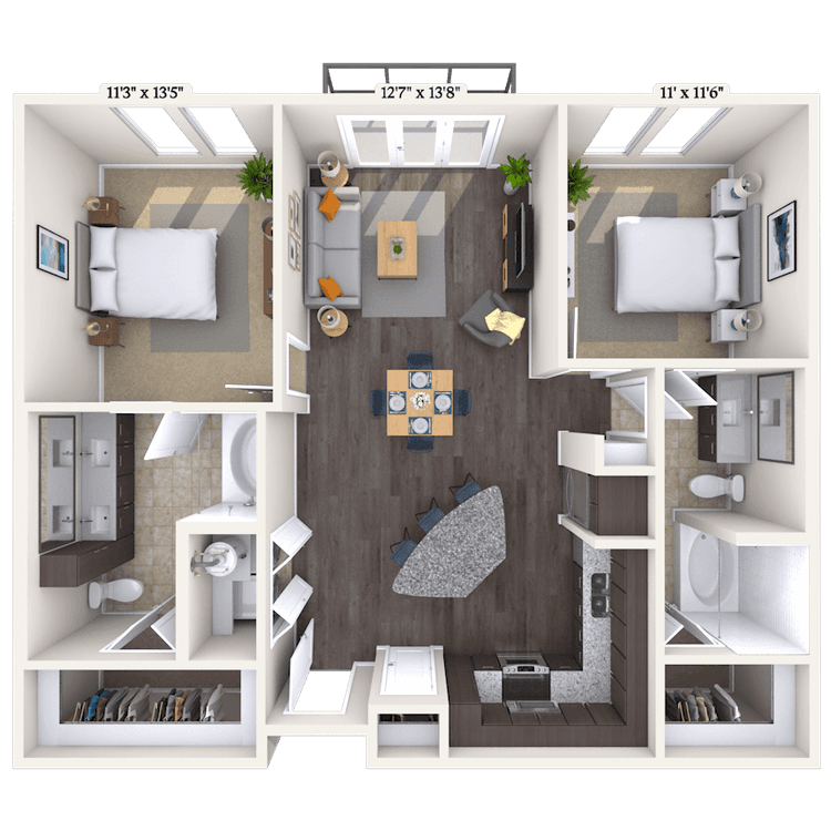 Floorplan image of unit 241