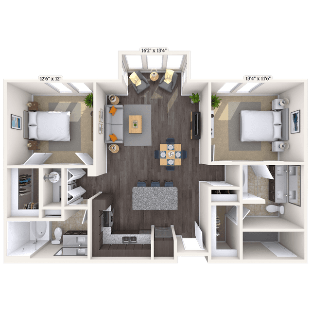 Floorplan image of unit 209