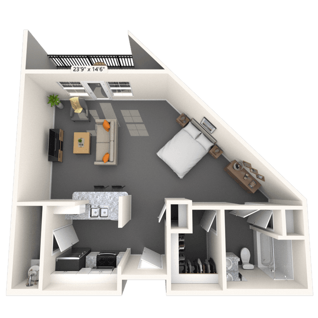 Floorplan image of unit 1323