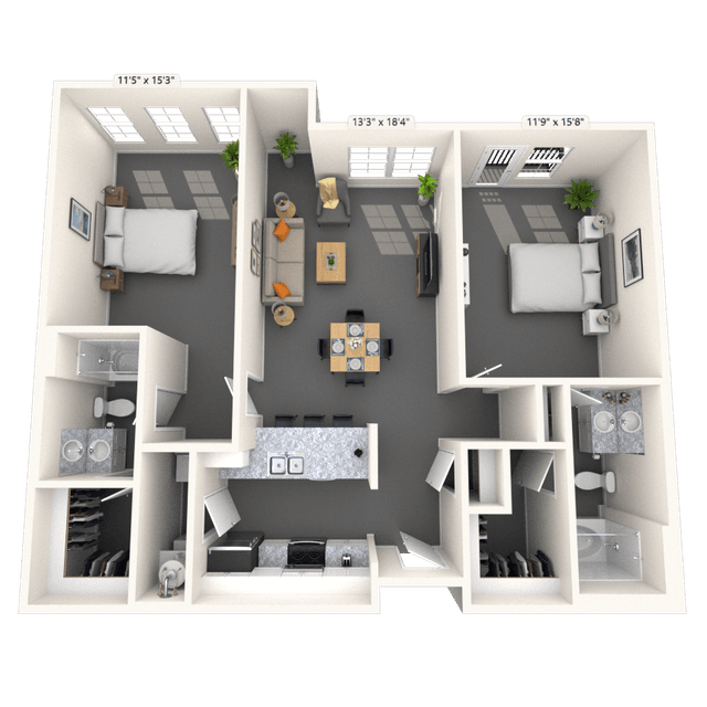 Floorplan image of unit 3336