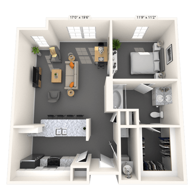 Floorplan image of unit 3236