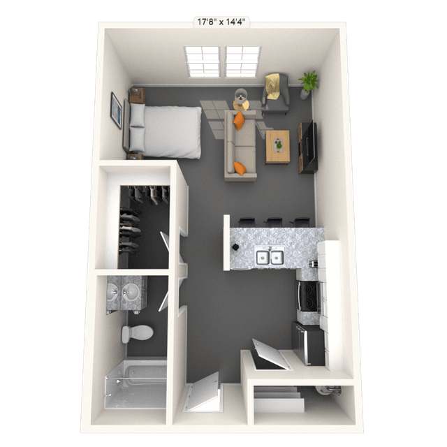 Floorplan image of unit 4266