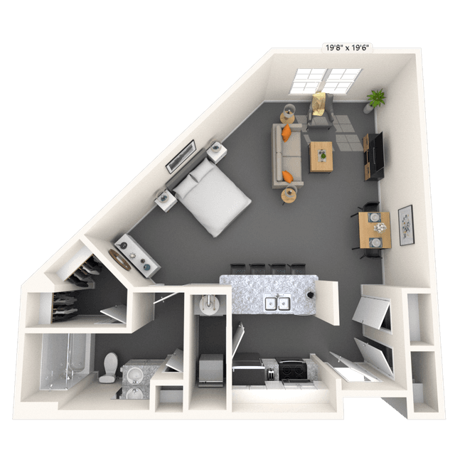 Floorplan image of unit 4332