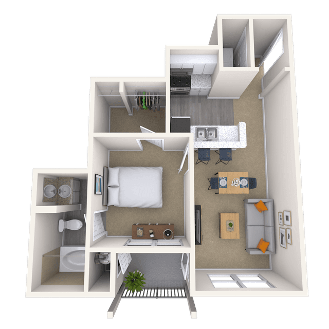 Floorplan image of unit 109