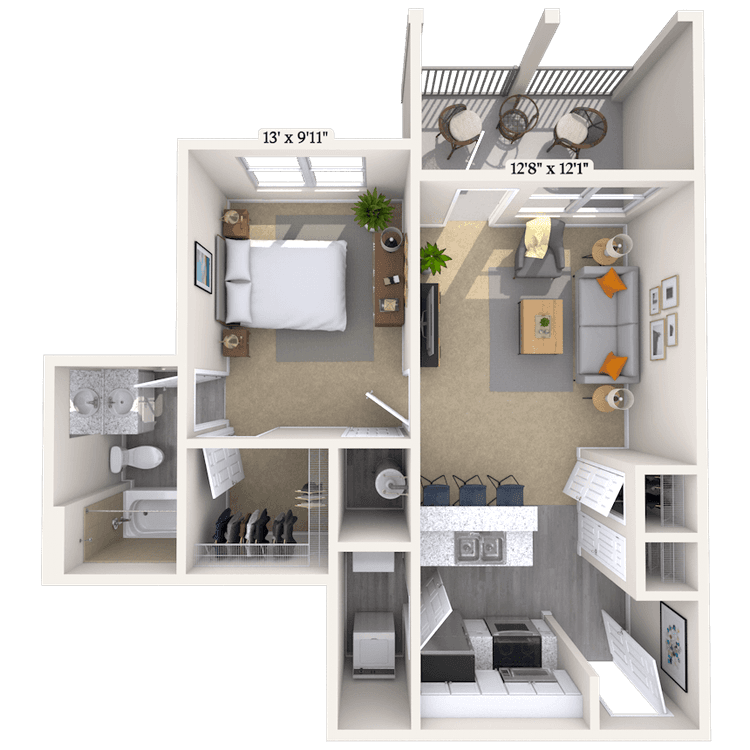 Floorplan image of unit 1403