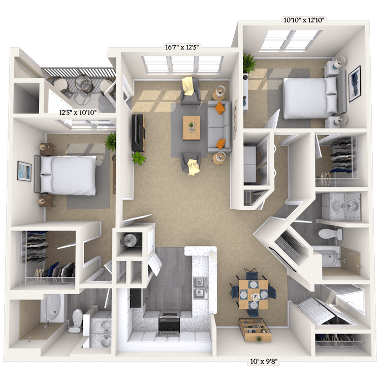 Floorplan image of unit 426