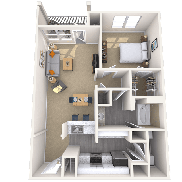 Floorplan image of unit 534