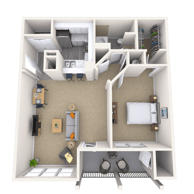 Floorplan image of unit 637