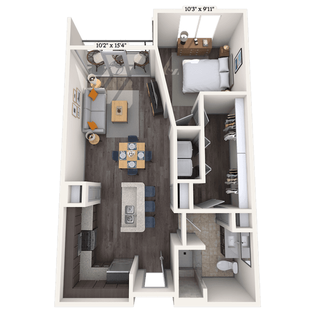 Floorplan image of unit 253