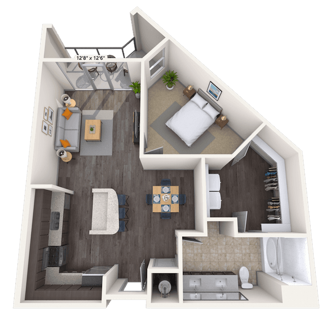 Floorplan image of unit 240