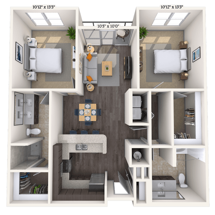 Floorplan image of unit 346